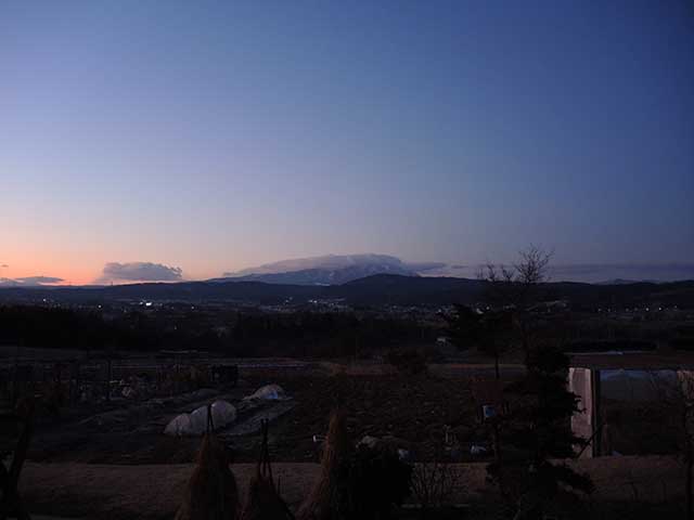 かなり寒い朝