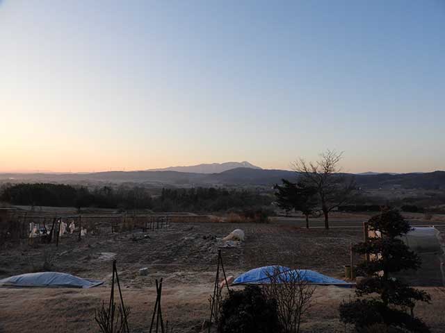 空気の冷たい朝