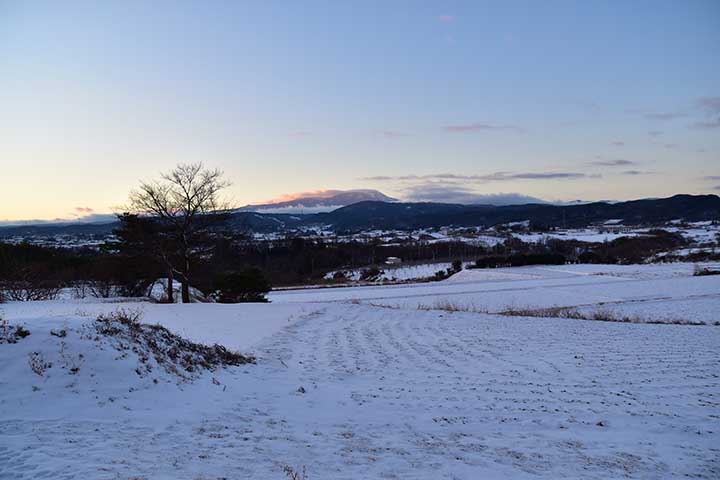 夜中降った雪