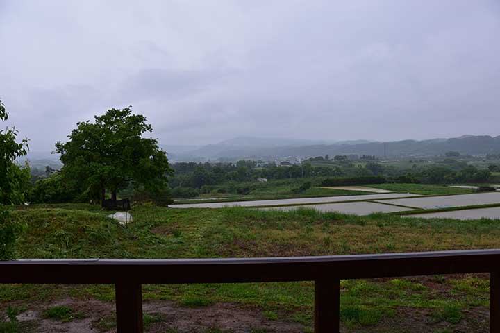 朝雨、夕方晴れ