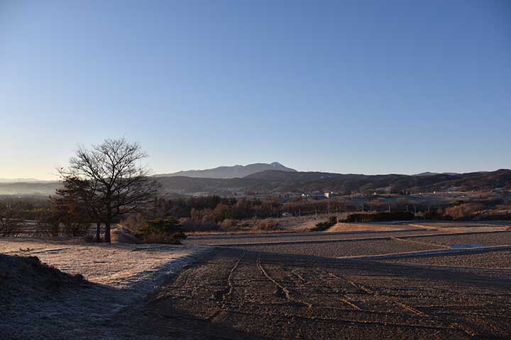 冷え込んだ朝の風景